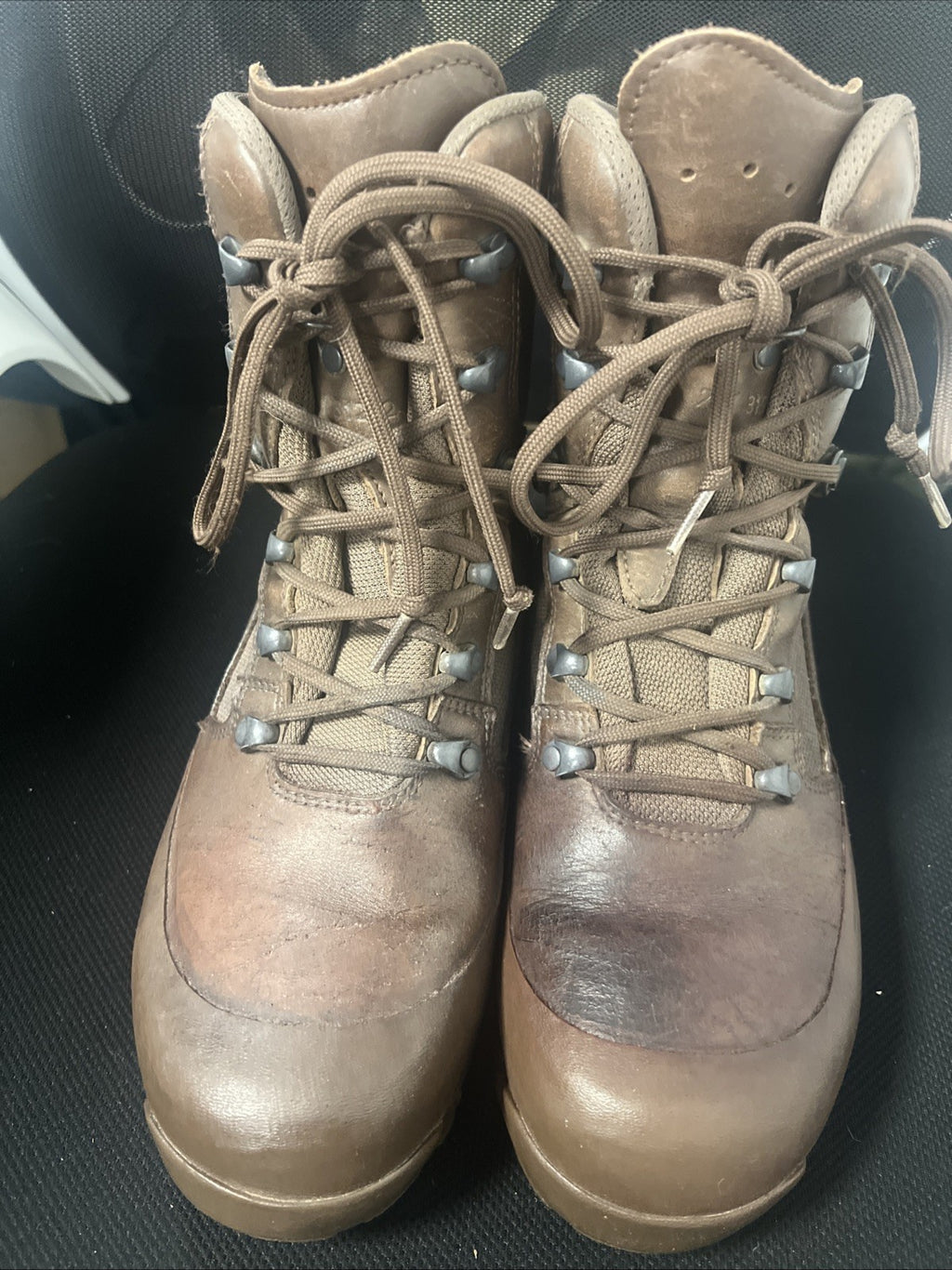 British Army Haix Brown High Liability Combat Boots. UK 7