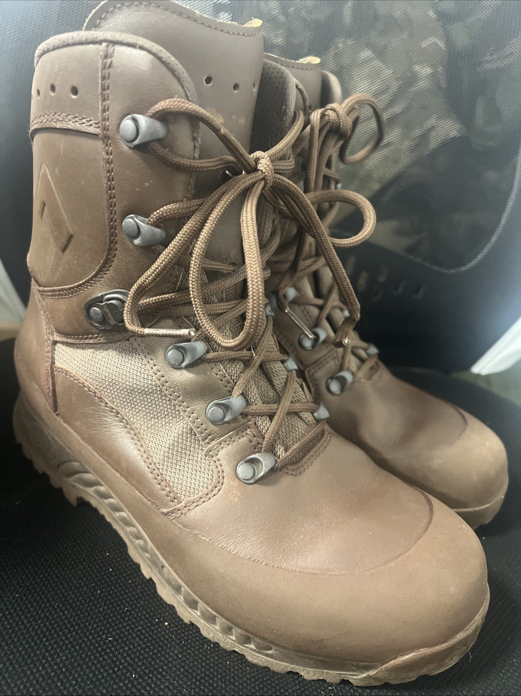 Mens Haix Boots UK 7M Combat Brown Leather High Liability ,British Army