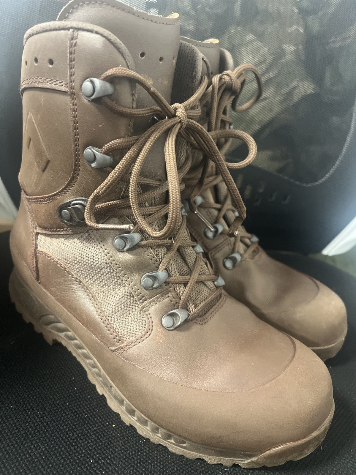 Mens Haix Boots UK 7M Combat Brown Leather High Liability ,British Army