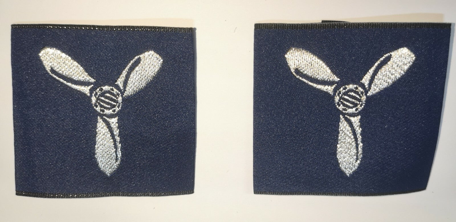 Genuine British RAF Royal Air-Force SNR Aircraftman Rank Slides  pair NEW