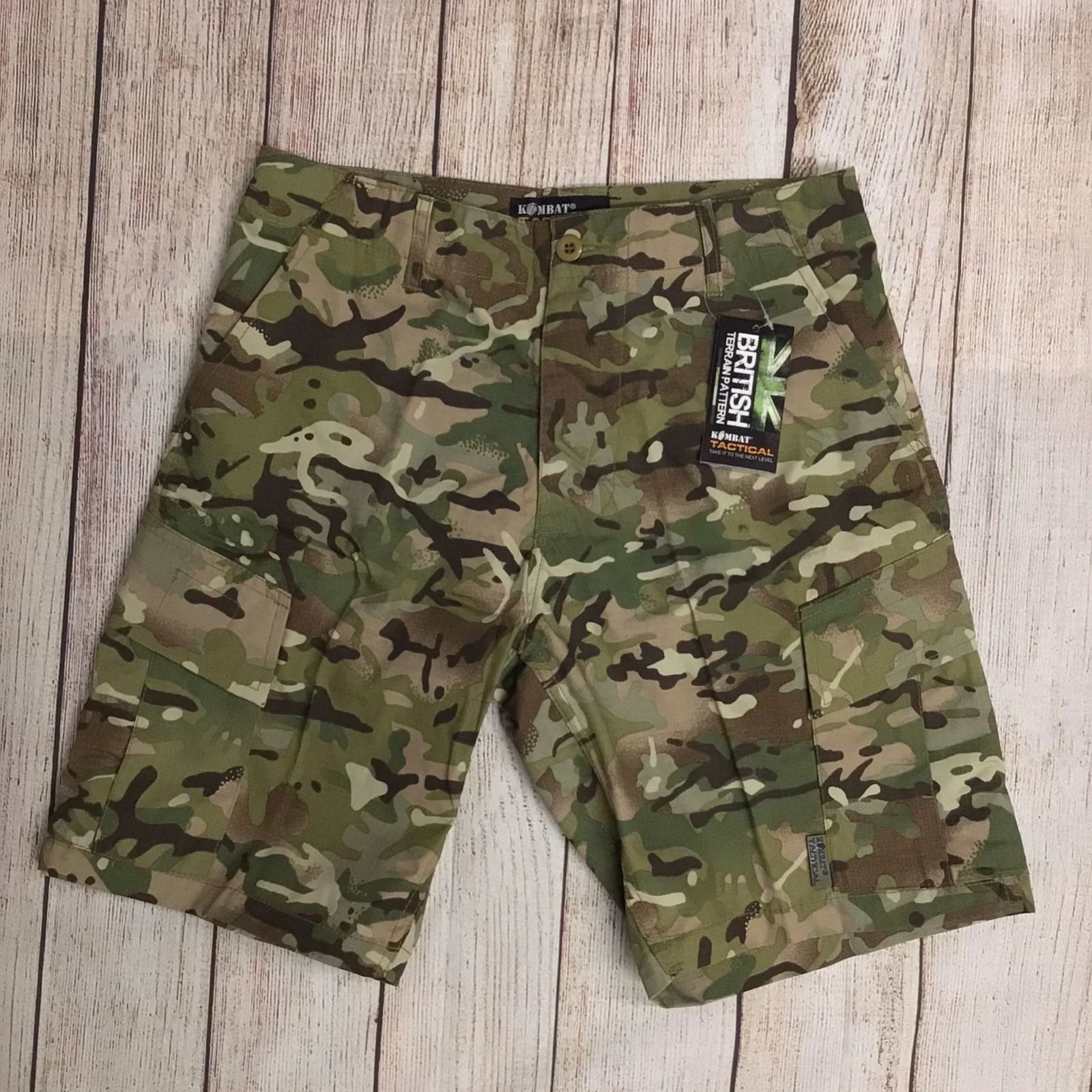 KOMBAT UK ACU Shorts Camouflage Men's Tactical Army Style TERRAIN PATTERN