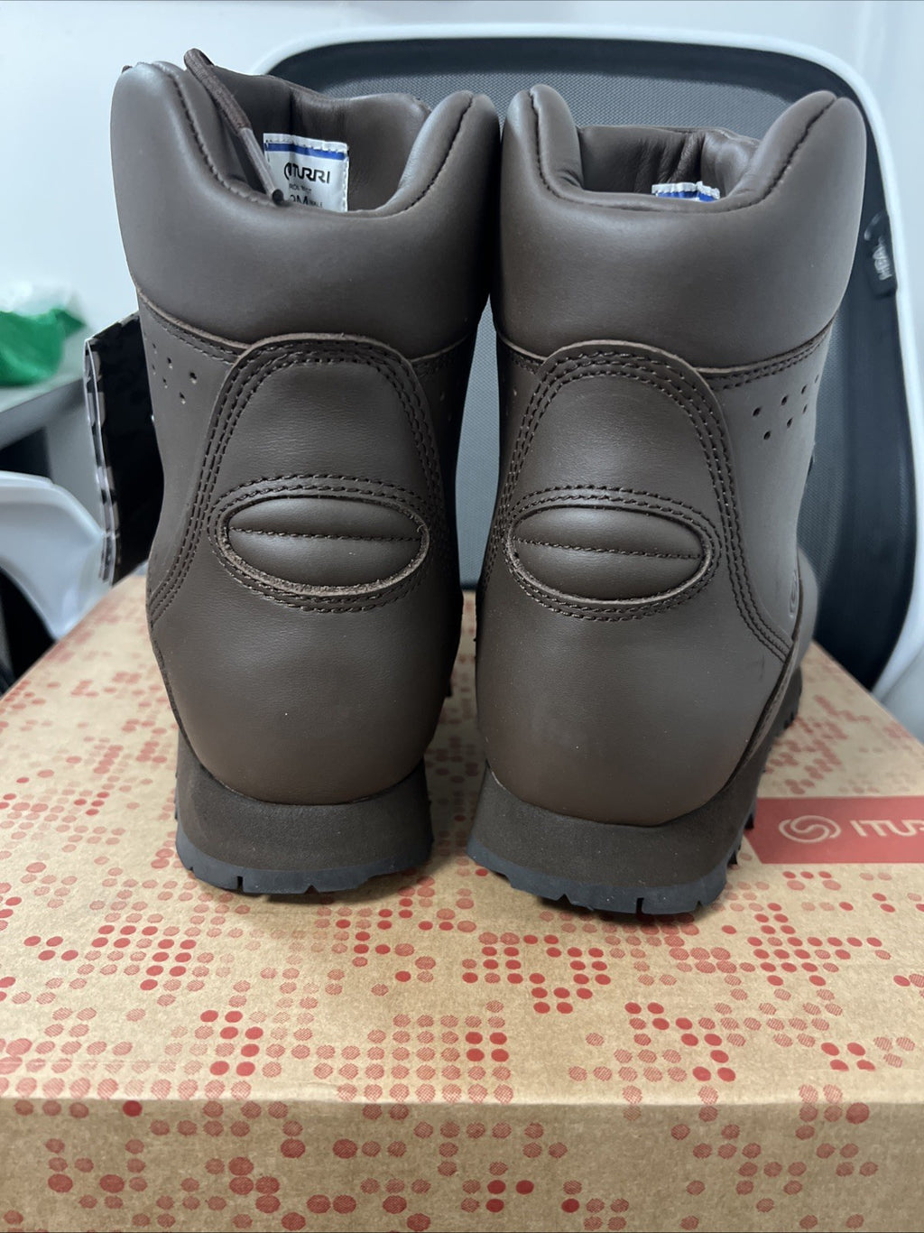 NEW | BRITISH ARMY MENS ITURRI PATROL BOOTS - 9M BROWN LEATHER COMBAT BOOTS