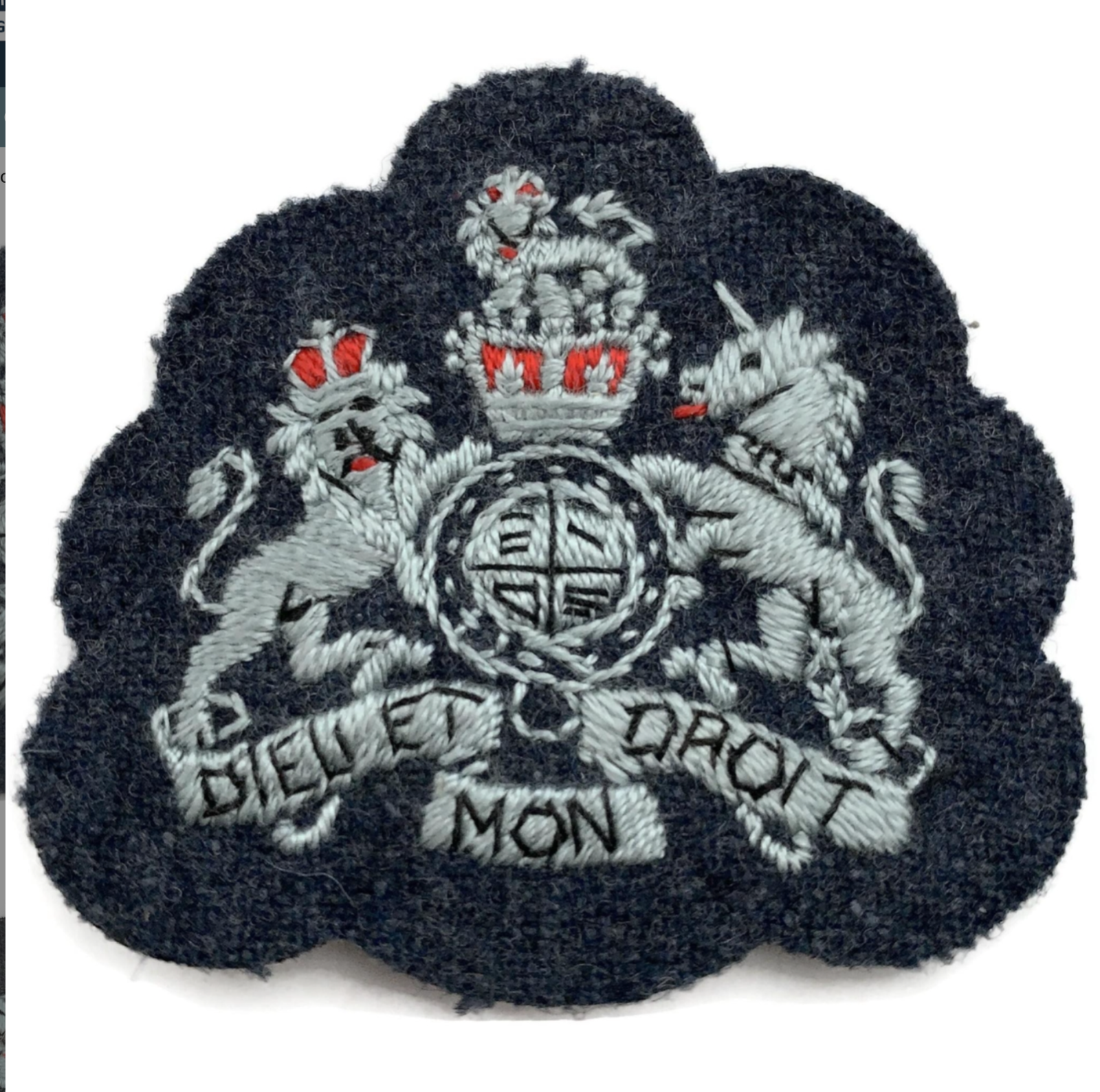 Royal Air Force RAF Warrant Officer's WO1 Rank Embroidery Patch UNUSED