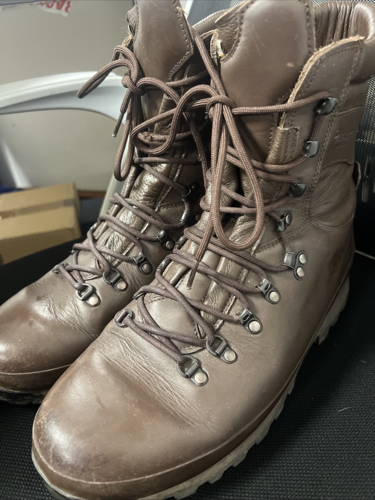 ALTBERG DEFENDER BOOTS - 12W , Brown Leather Defender Combat  British Army
