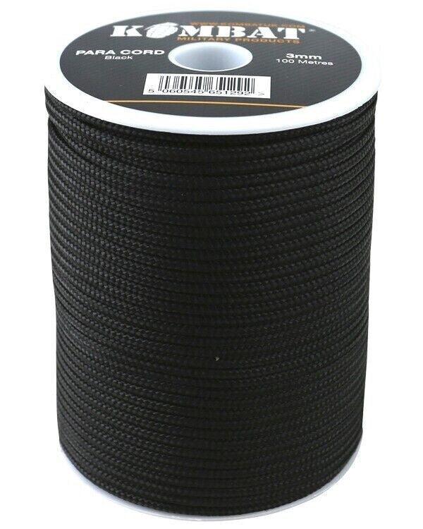 Kombat UK Para Cord 100 Metre Reel **2 Colours** NEW