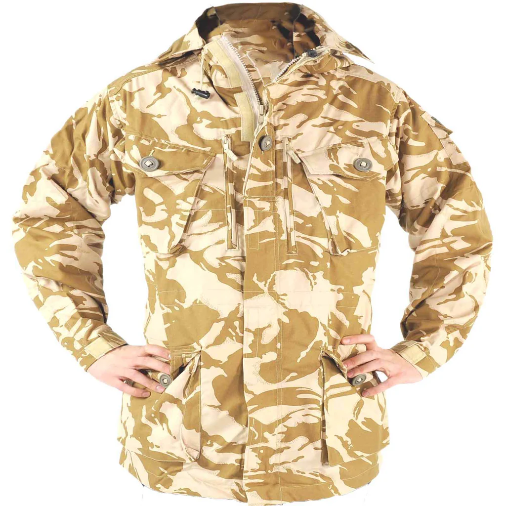 British Army Military Desert DPM Camouflage Combat Field Jacket Ripstop