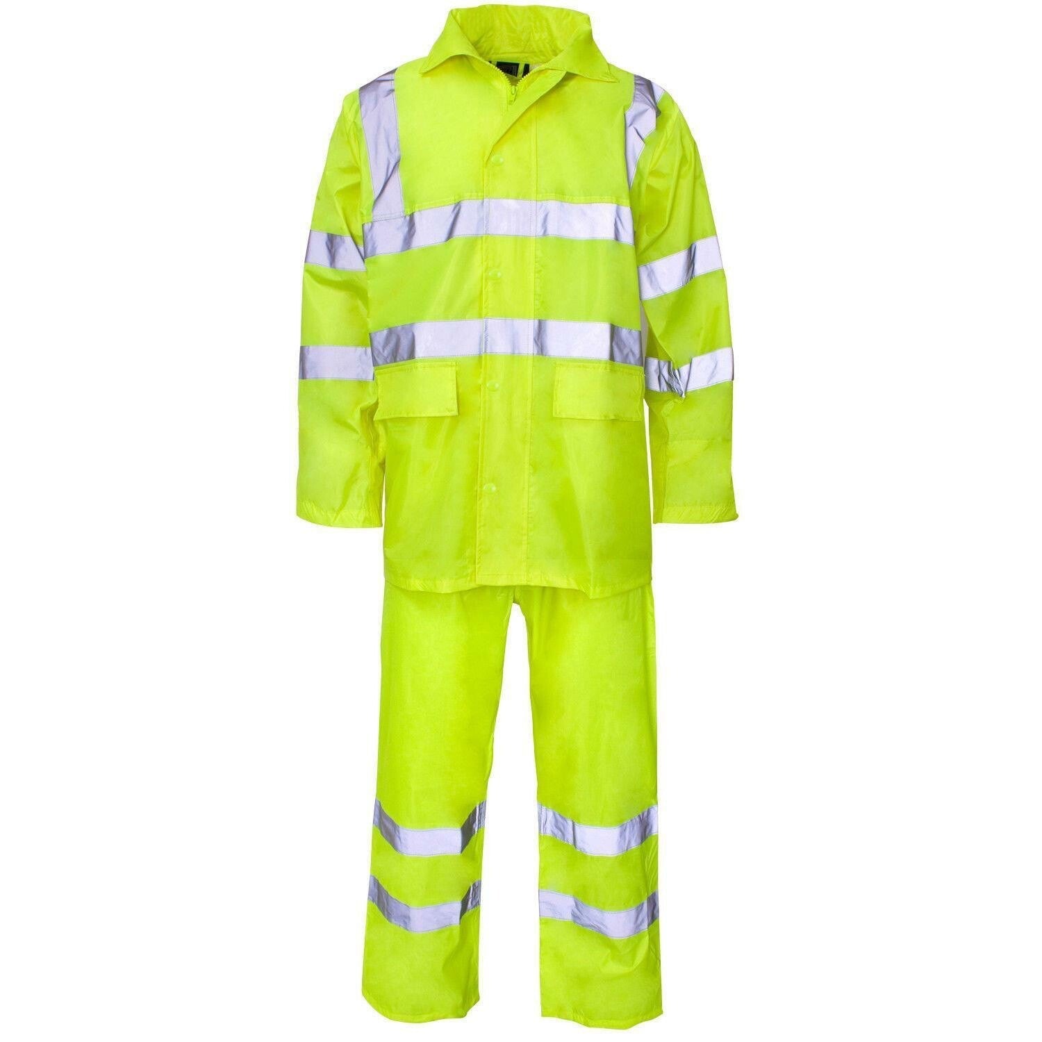 Waterproof Rainsuit | Jacket & Trouser Rain Suit | Hi Vis | Workwear | 5 Colours