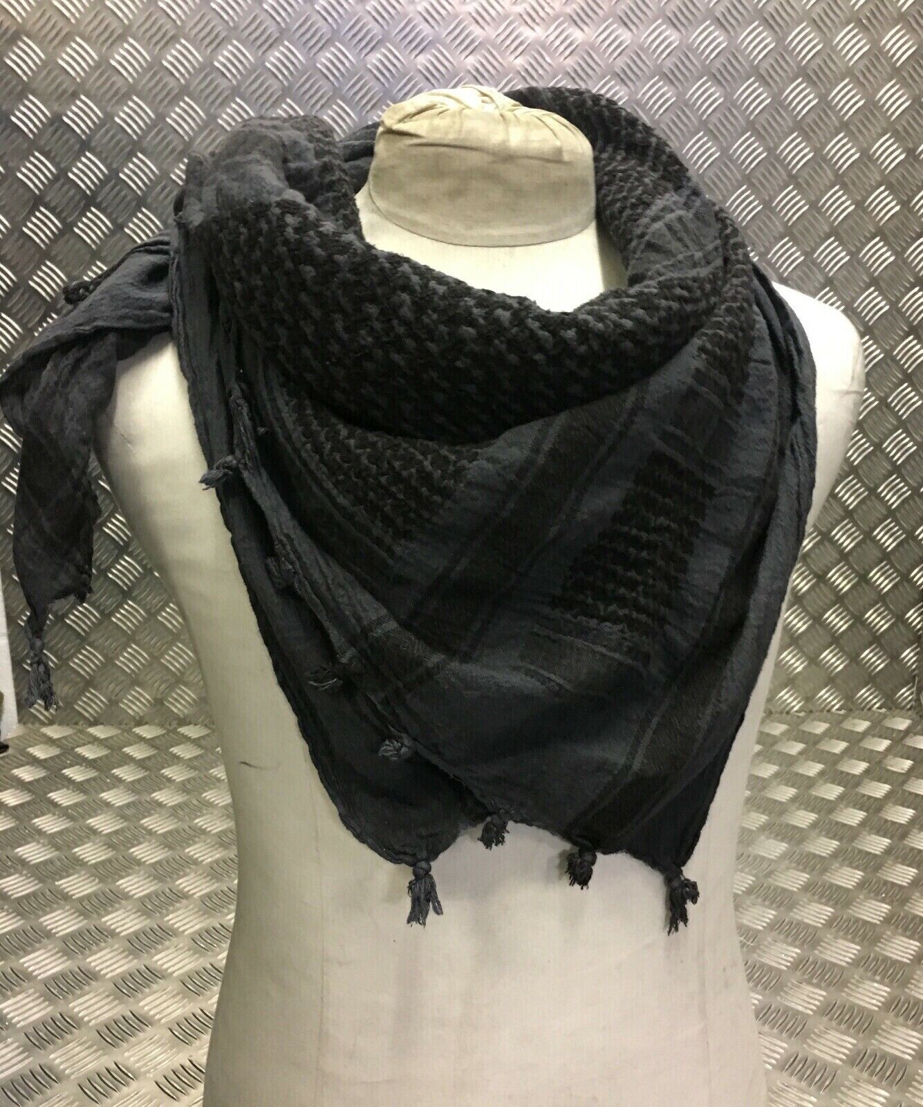 100% Cotton Shemagh / Wrap Black NEW