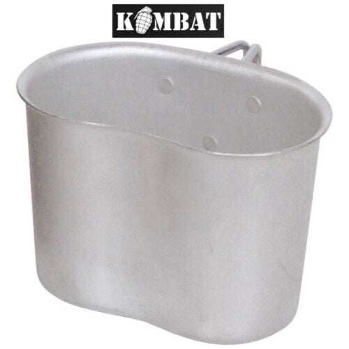 US ARMY STYLE METAL MUG with Folding Handles Canteen Water Bottle Alloy Ali Cup