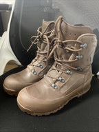 Women's Haix High Liability Brown Leather Combat Boots UK 6M  - British Army