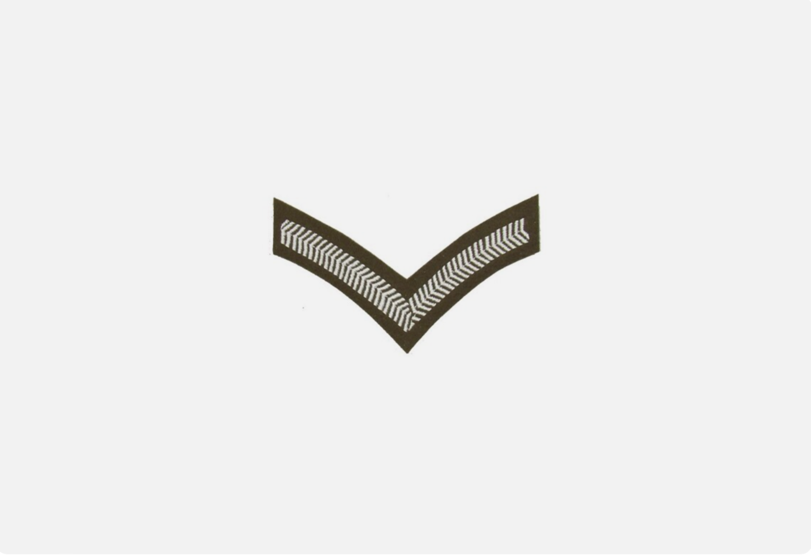 Chevron Lance Corporal Stripes Army Dress FAD Military 1 Bar NEW