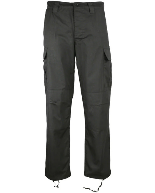 Kombat UK M65 Ripstop Trousers - Black  Military Army Style 42"