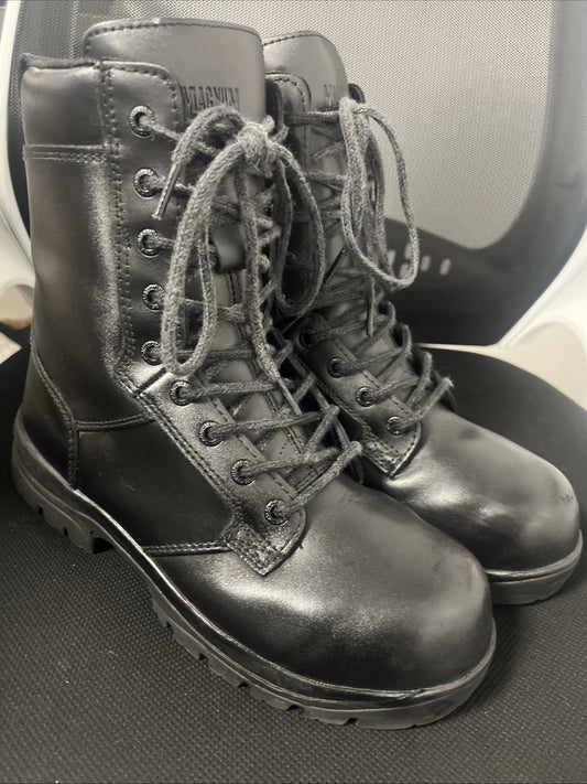 Magnum Boots Size 6 Men Vibram Elite Sheild Steel Toe Millitary Leather Army