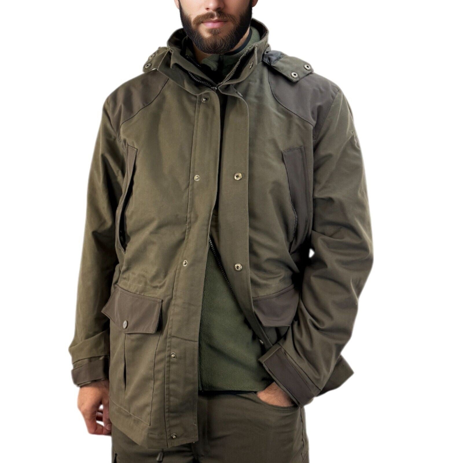 Mens Game Forrester Durable Waterproof Jacket - Hunting Camping Outdoor Raincoat