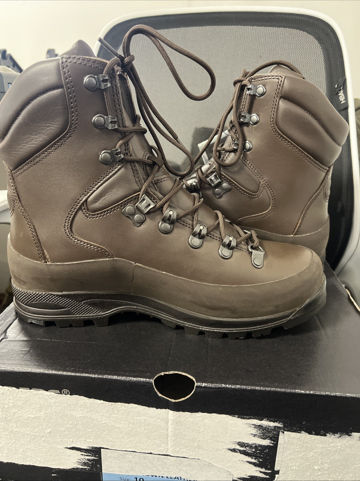 Iturri Cold Wet Weather Boots Size 8 L Goretex Combat Brown British Army NEW