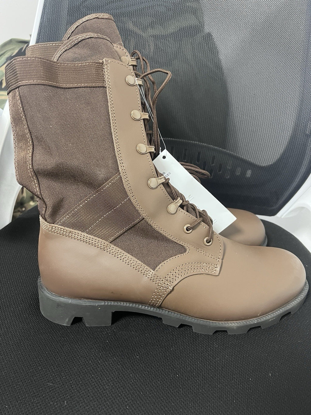 British Army Brown WP Jungle Combat Boots Warm Weather UK 10M
