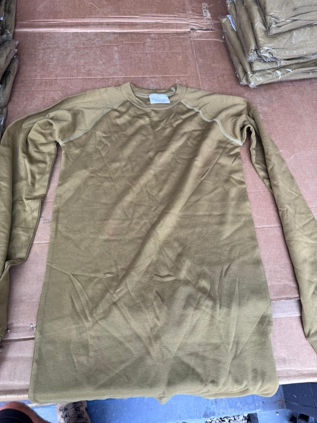 Genuine Dutch Army Long Sleeve Thermal Vest Fleece Lining Winter