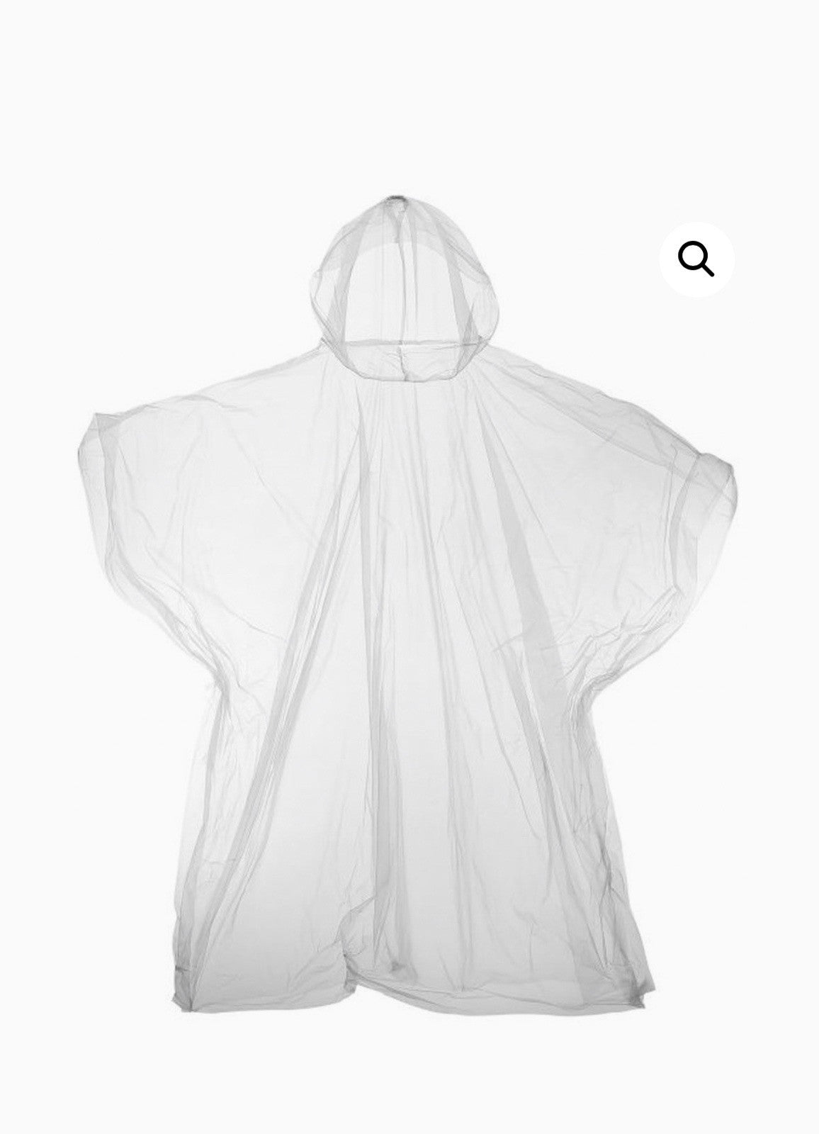 KOMBAT UK Waterproof Emergency Poncho Clear One Size Fits All