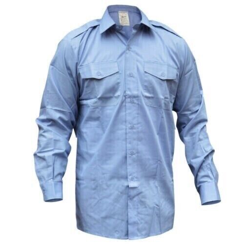 RAF Blue Shirt British Air Force Service Uniform Short or Long Sleeves