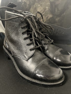 Grafters Adults Military Cadet Combat Boots Black Leather Shine Parade Shoe UK 6