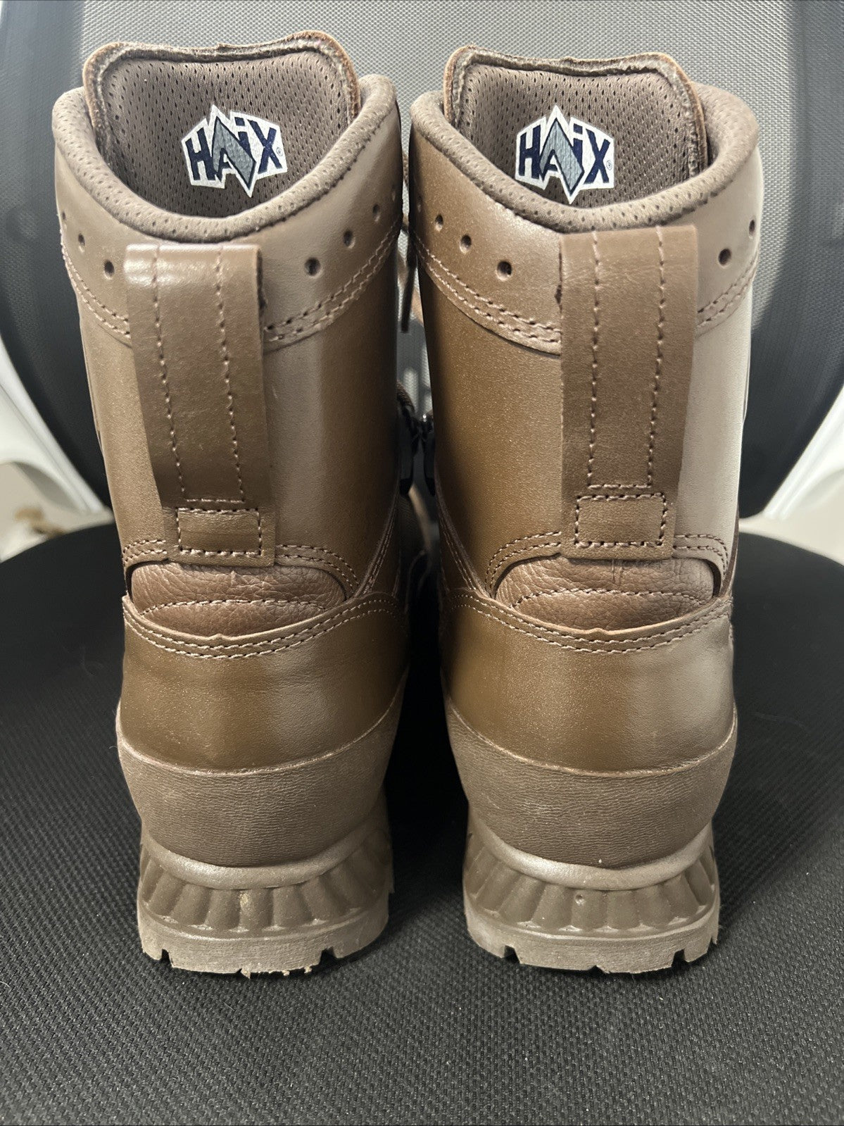 WOMENS HAIX HIGH LIABILITY BOOTS Combat Leather Size 5 Wide British Army NEW