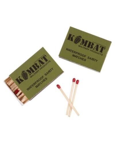 Kombat UK Pack of 4 Waterproof Safety Matches Survival Camping
