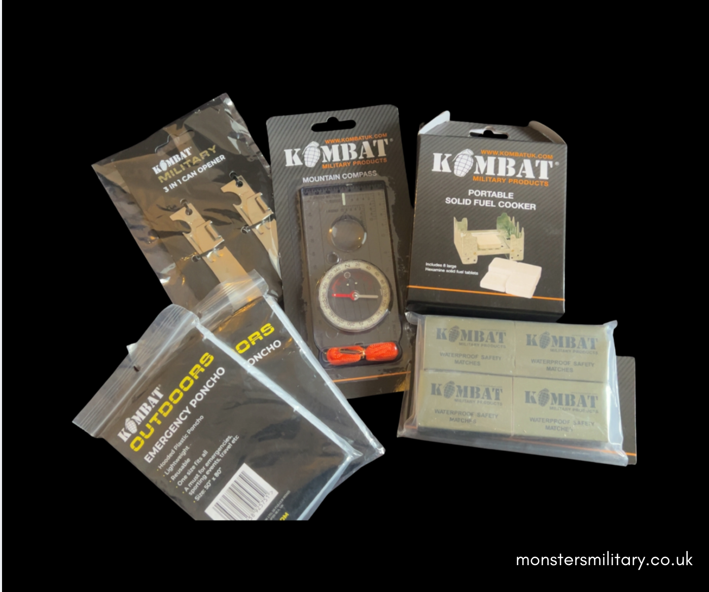 Kombat UK Survival Bundle Camping Outdoors   NEW