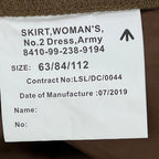 British Army Skirt No 2 Dress Uniform Womens Barracks Brown