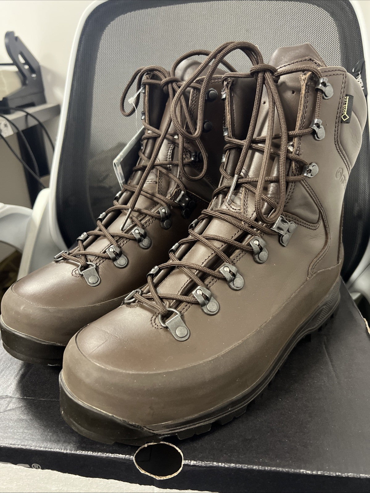 Iturri Cold Wet Weather Boots Size 8 L Goretex Combat Brown British Army NEW