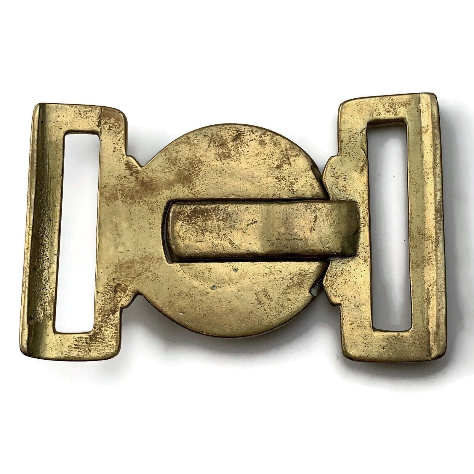 Royal Marines Corps Interlocking Marine Brass Belt Buckle