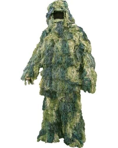 Kombat UK Ghillie Suit Set 4 Piece Hood Adult Woodland Military