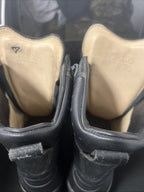 Genuine German Army Para Boots Black Surplus Leather Combat Military UK 8.5