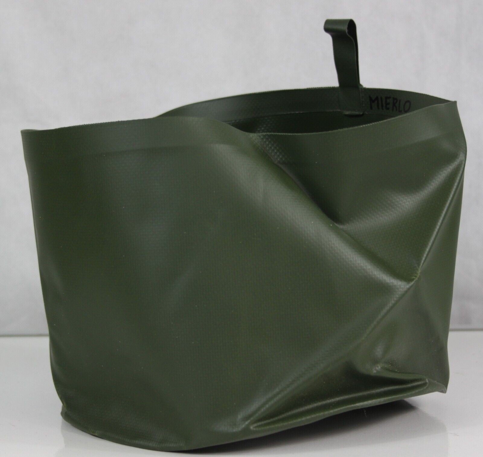 Genuine Surplus Dutch Army  Folding Wash Bowl Water Bowl Green Rubberised Canvas