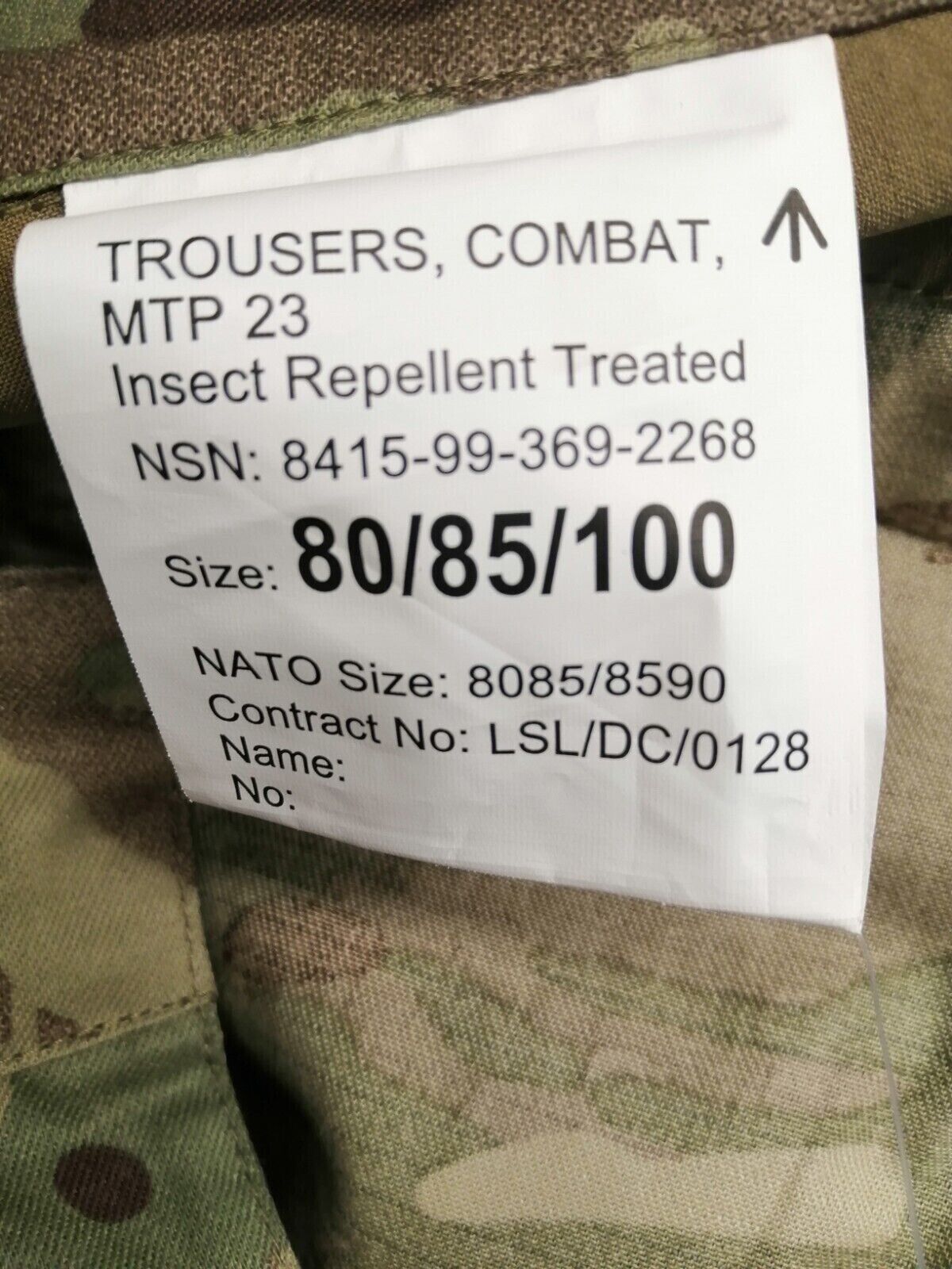 British Army MTP 23 Combat Trousers Cadet Fishing Camping