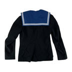 British Royal Navy Mens Jumper Black Class II Dress Sailors Top