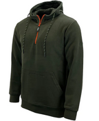 Mens Game Trail Fleece Hoodie Green Quarter Zip Pullover Hunting Shooting