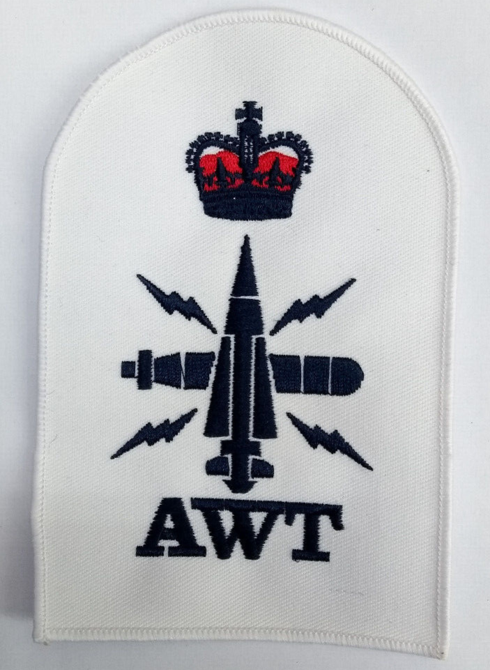 Royal Navy Above Water Tactical AWT Petty Officer Qualification Patch NEW