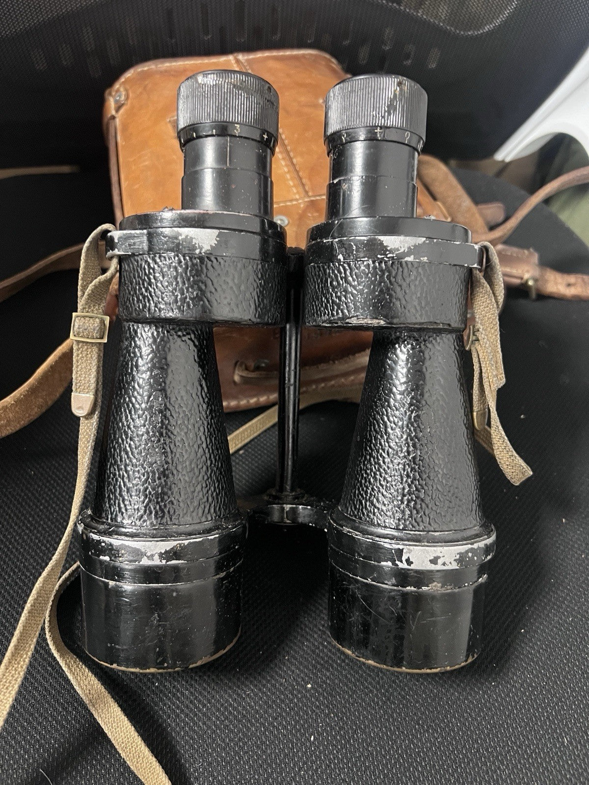British WW2 Bino Prism NO5 MK2 x7 Binoculars 1941 With Case