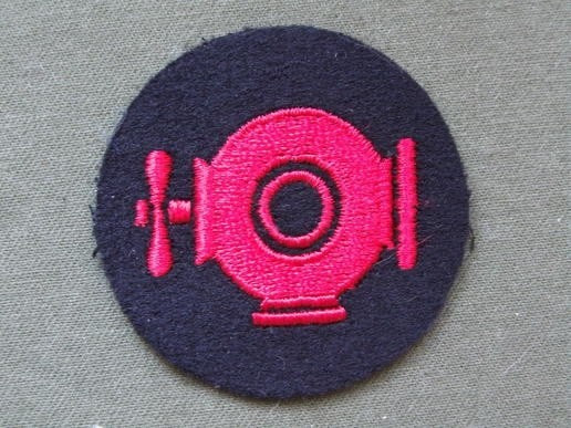 Original German Navy Diver Badge Patch Helmet Black NEW