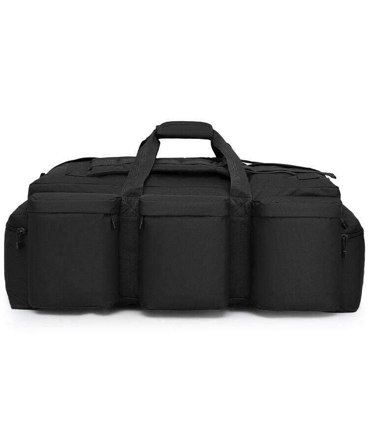 Assault Holdall 100L Black Tactical Bag Military Rucksack Army Police Security