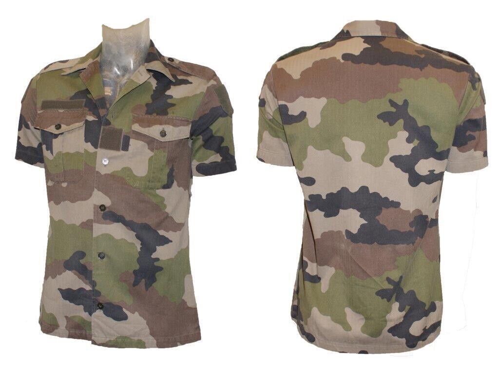 French Army Combat Shirt Surplus Issued Camo Short Sleeve