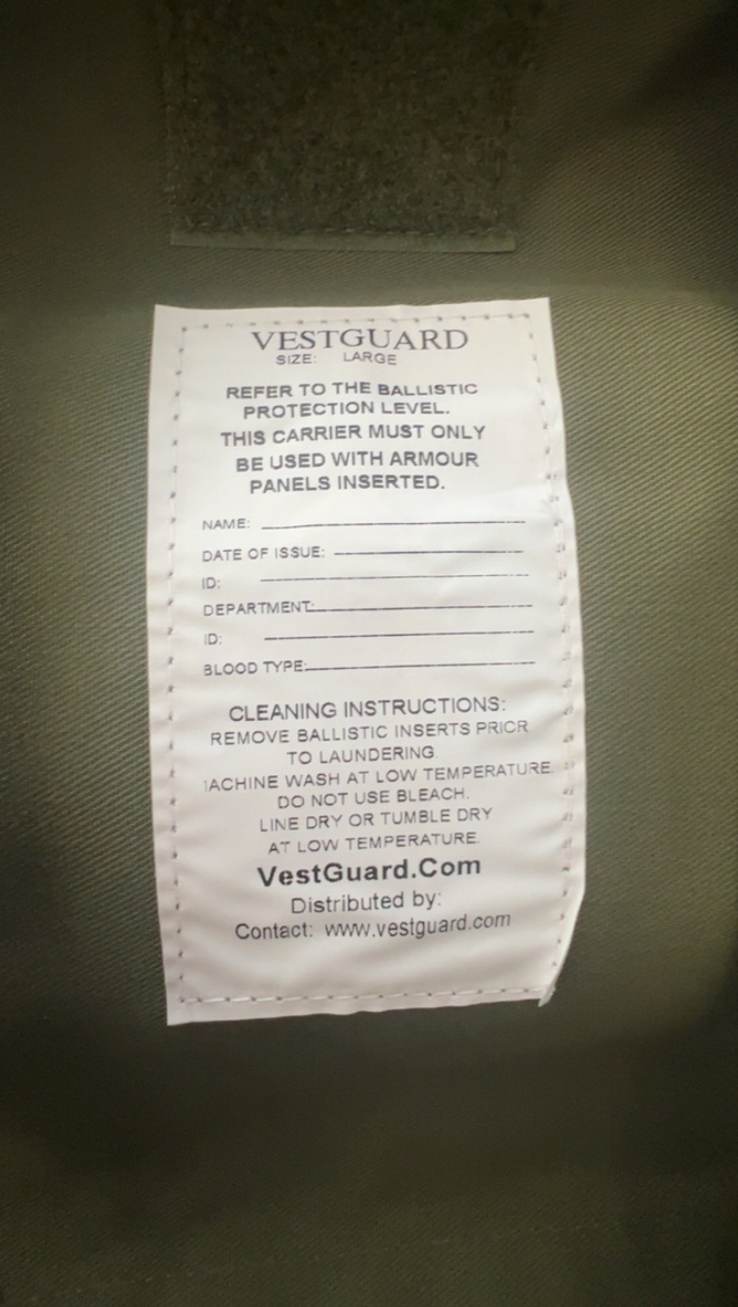 Vest Guard Ballistic Soft Armor NIJ II Vest Woodland Camo Shell