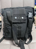 British Army Gas Mask Bag Black Haversack Respirator Pack