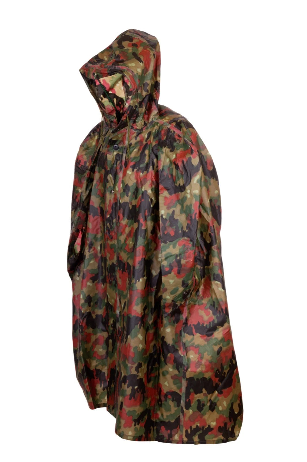 Swiss Army Alpenflage Poncho Camo Waterproof Coat