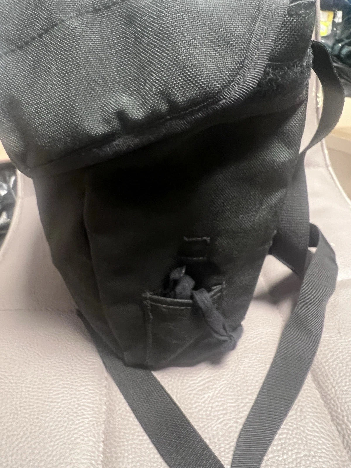 British Army Gas Mask Bag Black Haversack Respirator Pack