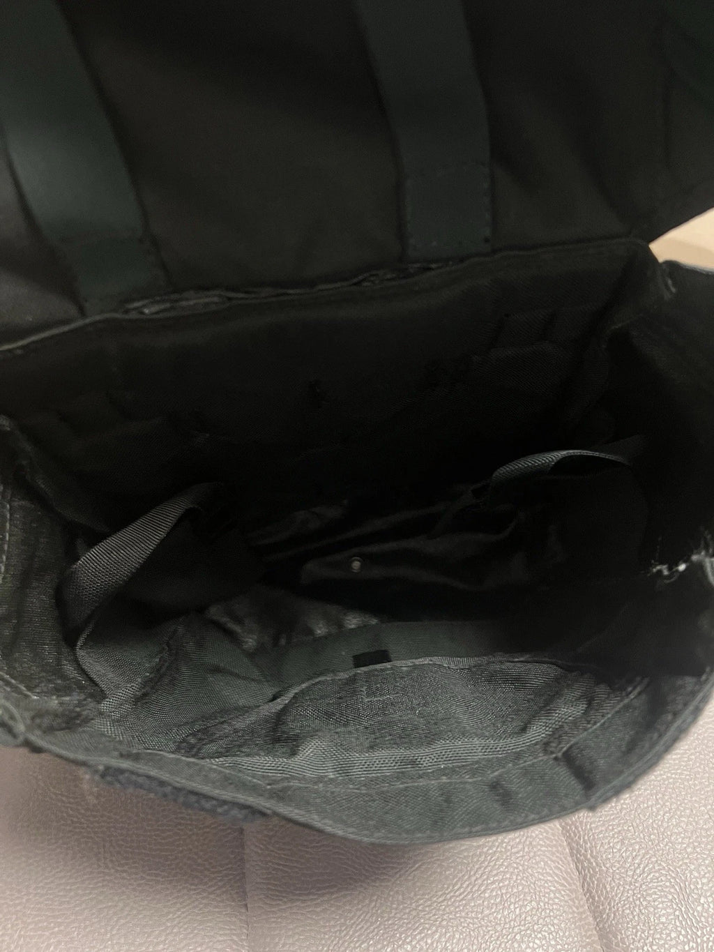 British Army Gas Mask Bag Black Haversack Respirator Pack