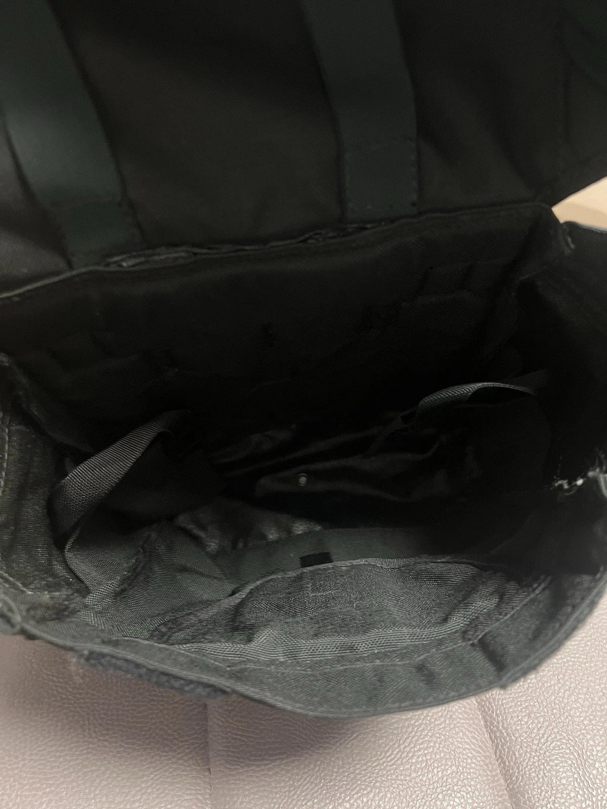 British Army Gas Mask Bag Black Haversack Respirator Pack
