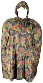 Swiss Army Alpenflage Poncho Camo Waterproof Coat