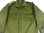 Vintage 1970's Spanish Army Olive Green Field Shirt Jacket