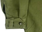 Vintage 1970's Spanish Army Olive Green Field Shirt Jacket